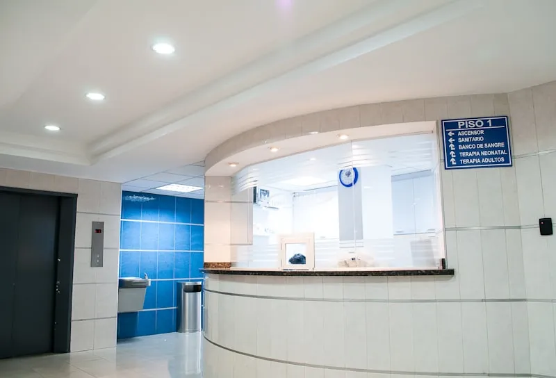 Reception area at Ky Hoa Medical Center